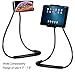 Kikmrp [Upgraded Lengthen Version] Lazy Cell Phone Holder - 27.6''/70cm Mobile Phone Tablet Flexible Clip Bracket Stand,DIY Free Rotating Mounts for Table Bed Sofa Car (Black)