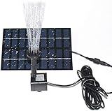 Gocheer 1.8W Solar Fountain Water Pump for Bird Bath Solar Panel Kit Outdoor Fou