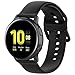 Fit for Samsung Galaxy Watch Active 2 Watch Bands, 20mm Silicone Quick Release Replacement Band Straps Wristbands Fit for Garmin Vivoactive 3 Music Women Men (Black, Small)