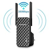 WiFi Range Extender - 300Mbps WiFi Repeater, 2.4GHz Wireless Signal Booster, Easy Set-Up Network Extender N300 Coverage up to Whole Home Perfect for Apartment/Small House/Garage etc.