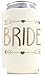 11pc Set. Bride Tribe and Bride Drink Coolers for Bachelorette Party, Bridal Shower and Wedding. 4mm Thick Bottle Sleeves, Can Coolies, Beverage Insulators (11pc Set, Black & Gold)