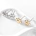 T-PERFECT LIFE 3 Pairs Cute Cat Dog Paw Studs Earrings Dog Lovers Jewelry
