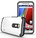 TUDIA Slim-Fit CYGEN Dual Layer Protective Case for Motorola Moto G (2nd Gen 2014 Released ONLY) (Pearl White)
