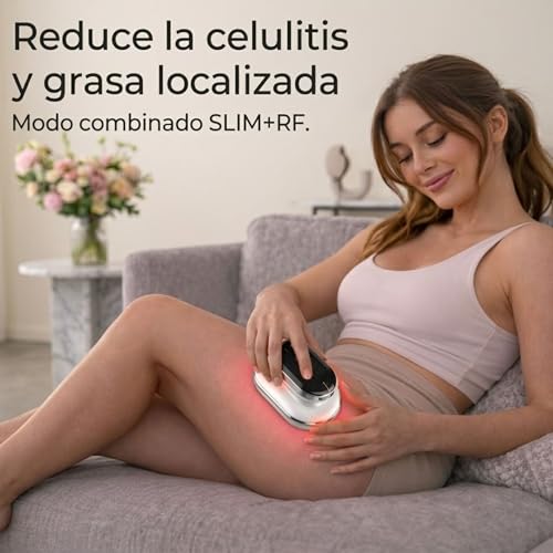 Radiofrequency Body – Anti-Cellullitic Reducing Massager – Professional Body Massager – Anti Sagging Machine with EMS Electrostimulation Technology and LED Lights