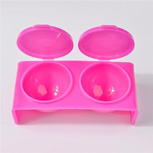 Plastics Nail Art Tools Bowl Cup for Mixing Powder Liquid Double Lids Dappen Dish