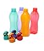 Tupperware Eco Sports Aquasafe Water Bottle Flip Top 500ml 4pcs