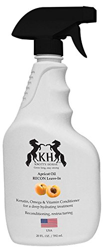 Knotty Horse RECON Leave-In Conditioner | Made with Real Apricot Oil | Instantly Conditions Wet or Dry Hair | 20 oz. Bottle