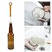 2 PCS Bottle Brush,Innovative 18 inch Long Cleaner & Original Bottle Shoulder Brush for Washing Beer, Wine, Kombucha, Decanter, Narrow Neck Brewing Bottles (WHITE)