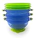 3 Medium Size 2nd Stage Suction Baby Bowls-Hold 8oz-Perfect for Babies & Toddlers, Baby Shower Gift-To Go BabieB