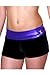 TumbleWear Girl's Purple/Black Rollover Shorts MD