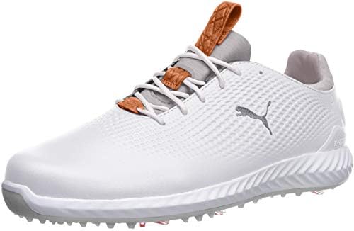puma men's ignite pwradapt leather golf shoes