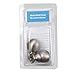 uxcell 2pcs Brushed Nickel Metal Ball Lamp Finial Decoration Dual Thread 1-1/2 Inch High