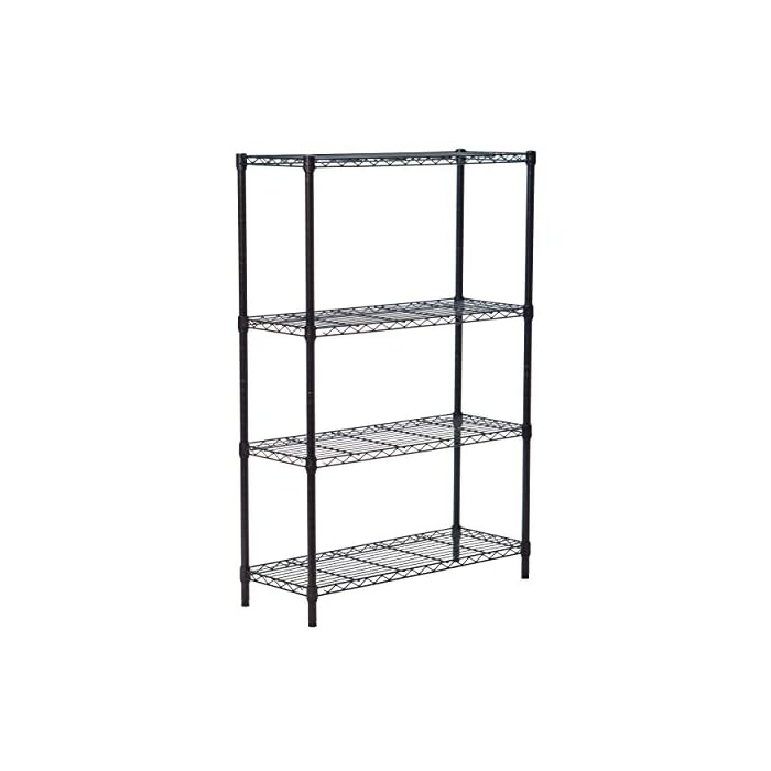 TRINITY 4Tier NSF Wire Shelving Rack, 36 by 14 by 54Inch, Bronze