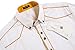 Coofandy Men's Button Down Dress Shirts Casual Slim Fit Shirts, White, L