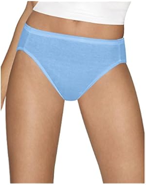 Women's Cotton Comfort Hi-Cut Panties 4-Pack