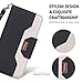 Procase Galaxy A50 Wallet Case 2019, Flip Fold Kickstand Case with Card Holders Mirror Wristlet, Folding Stand Protective Book Case Cover for Galaxy A50 2019 Release -Black