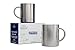 Stainless Steel Mugs 15 oz - 450ml - Set of 2 - Double Wall Insulated - Perfect for Coffee Tea Beer Travel - Keeps drinks Hot or Cold for longer