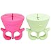 tweexy Wearable Nail Polish Holder Ring, Fingernail Painting Tool, Manicure and Pedicure Accessories (Pink & California Green, 2-Pack)