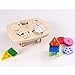 ATDAWN Wooden Educational Toys, Wooden Shape Color Sorting, Preschool Stacking Blocks, Toddler Puzzles Toys for Boys and Girls (Style 1)