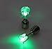 IC ICLOVER Led earring,1 Pairs Cool Shiny Glowing Led Lighting Stud Earring For Hallowmas Thanksgiving Day Christmas Gift-Green