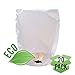 Just Artifacts 20pcs ECO Wire-Free Flying Chinese Sky Lanterns (Set of 20, Eclipse, White) - 100% Biodegradable, Environmentally Friendly Lanterns!