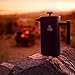 French Press Coffee Maker with Travel Bag by JOMO, Double Wall Insulated Stainless Steel for Hotter Coffee and Tea (34 ounce/1 Liter), Classic and Durable Design for the Kitchen, Travel and Camping