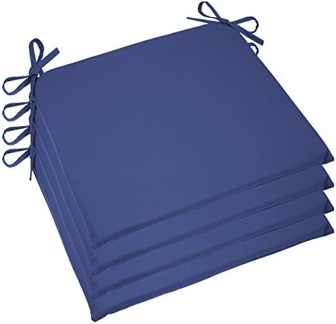 Cozy Chair Set Of 4 Outdoor Memory Foam Chair Cushions Pads Seat Ties For Patio Decor Lounge &amp; Lawn Furniture