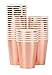 Juvale 36 Pack Rose Gold Foil Paper Cups, 12 oz Disposable Party Cup, Party Supplies for Wedding, Baby Shower, Engagement
