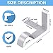 Single Curtain Rod Brackets - Silver, 2 pair 4 PCS Curtain Rod Holder Set, Decoration for supporting Single Rod Curtain in Bedroom & Home, tap in Window Frame (Include Fixed Screw free from Drilling)