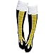 JUST SKY Women's Crazy Chicken Legs/Boots Knee High Valentines Day Socks Fitness Novelty Socks,Black-long1,One Size