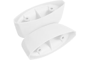PACKOVE Steamer Side Handles Replacement White Plastic 2pcs with 3.6cm Screw Holes for Rice Cooker Steamer