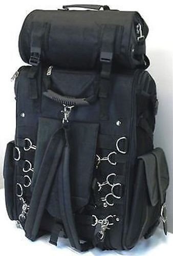 Vance Leather Extra Large Studded 2-Piece Travel Bag/ Back Pack