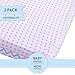Ely's & Co. Bassinet Sheets 2 Pack 100% Jersey Cotton Baby Blue Chevron and Polka Dots