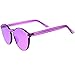 zeroUV One Piece PC Lens Rimless Ultra-Bold Colorful Mono Block Sunglasses 60mm (Purple)