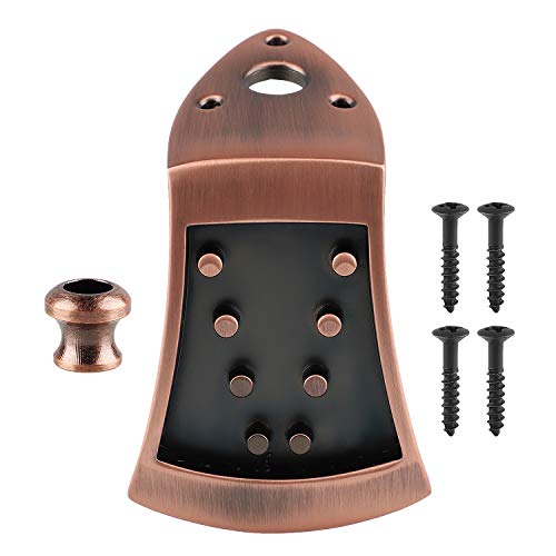 image for sunflower Zinc Alloy Triangle Mandolin Tailpiece with 4pcs screws Stra