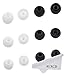 ALXCD Eartips for Sony in-Ear Headphone, (S/M/L) 6 Pair Silicone Replacement Ear Tips Cushion, Fit for Sony MDR XBA Series in-Ear Headset MDR-XB50AP XBA-H1 etc.[Black/White]