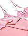 Ekouaer Nightgowns Womens Lace Up Back Satin Lace Pajamas Set (S-XL)