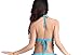 ZLTdream Lady's Belly Dance Bandage Coin Bra Top With Chest Pad Blue