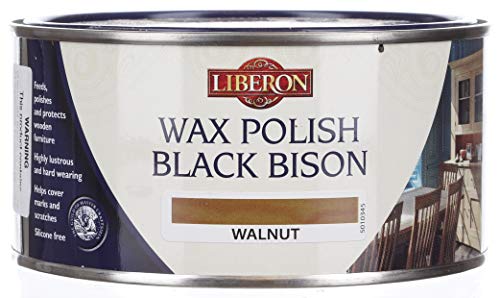 Liberon Black Bison Paste Wax, 500 ml, Walnut