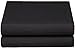 Cathay Home Luxury Wrinkle And Fade Resistant Double Brushed Ultra Soft Microfiber 14-inch Standard Pocket Single Fitted Sheet, Black, Full