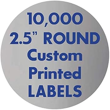 custom printed round labels