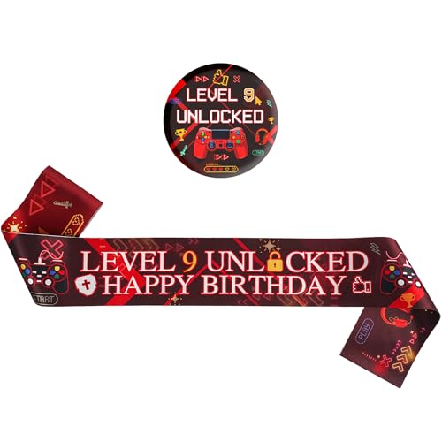 9th Birthday Decorations Red