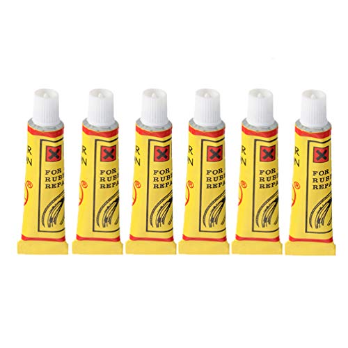 IYSHOUGONG 6 Pcs Bicycle Tire Repair Glue Road Mountain Bike Tyre Inner Tube Puncture Repair Cement