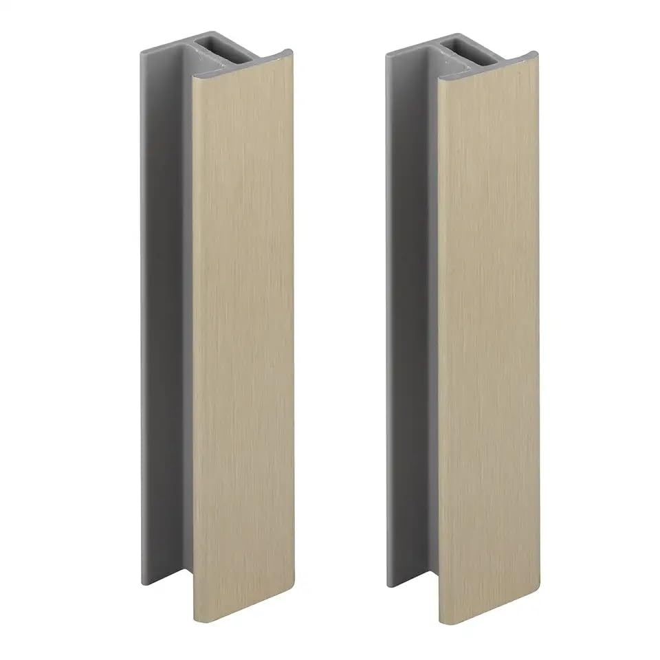 cyclingcolors 2x Verbinder für sockelleiste 100mm farbe Edelstahl silber küche ecke Sockelblende Sockelecke küchensockel innenecken außenecken möbel