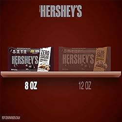 HERSHEY'S Zero Sugar Chocolate Baking Chips Bag, 8 oz