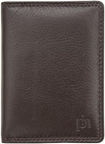 Prime Hide Washington RFID Blocking Men’s Luxury Brown Leather Credit Card Wallet | Flap Opening 16 Removable Plastic Credit Card Slots ID Windows GIFT Boxed