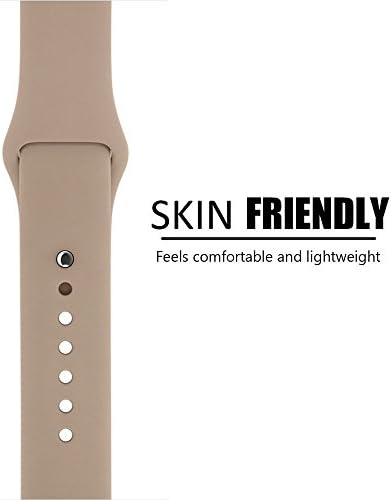ShareFun Soft Silicone Replacement Sport Watch Band for Apple Watch 38/42mm Series 1 ,Series 2, Sport &amp; Edition