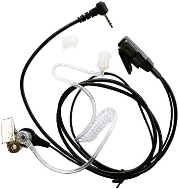 Marvogo1-Pin Covert Acoustic Tube Earpiece Headset for Motorola Cobra Talkabout Walkie Talkie Two Way Radio