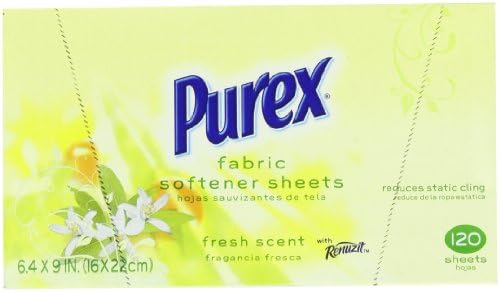 Purex 2 Fabric Soft Dryer Sheets with Renuzit Odor Neutralizer, 120 Count