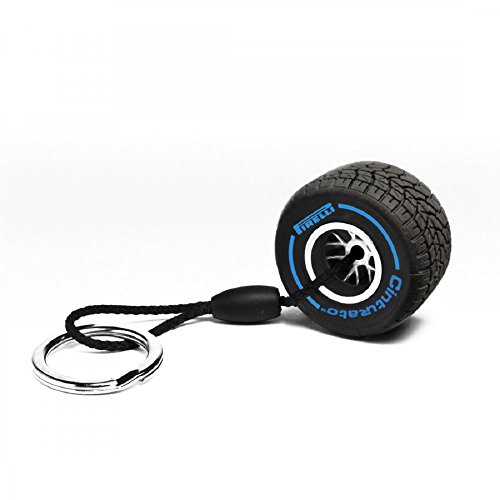 Pirelli Wet Tyre Keyring (Blue)